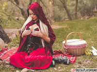 Охотник выебал красную шапочку в чулках